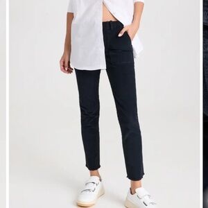 Nili Lotan Deep Gray Patch Pocket Corduroy Pants Size 4